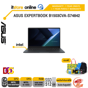 ASUS EXPERTBOOK B1503CVA-S74842 /i5-1334U /ประกัน 3 YEARS Onsite/BY ITSTORE ONLINE