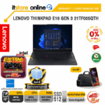[ผ่อน 0% 10 ด.]LENOVO THINKPAD E16 GEN 3 21TF005QTH /Core 5 210H/ประกัน 3 Years Premium Care/BY ITSTORE-ONLINE