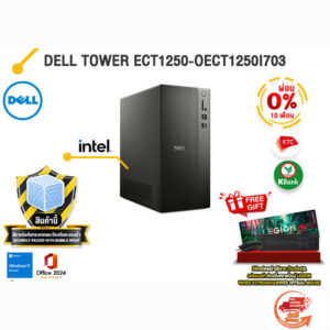 [ผ่อน 0% 10 ด.]DELL TOWER ECT1250-OECT1250I703 / i7-14700 /ประกัน 3 Years Onsite/ITSTORE-ONLINE