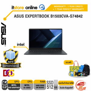 ASUS EXPERTBOOK B1503CVA-S74842 /i5-1334U /ประกัน 3 YEARS Onsite/BY ITSTORE ONLINE
