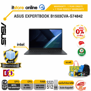 [ผ่อน 0% 10 ด.]ASUS EXPERTBOOK B1503CVA-S74842 /i5-1334U /ประกัน 3 YEARS Onsite/BY ITSTORE ONLINE