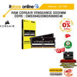 [ผ่อน 0% 6 ด.]RAM CORSAIR VENGEANCE SODIMM DDR5 : CMSX64GX5M2A5600C48 /ประกัน LIFETIME/BY ITSTORE-ONLINE