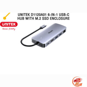UNITEK D1120A01 6-IN-1 USB-C HUB WITH M.2 SSD ENCLOSURE/BY ITSTORE-ONLINE