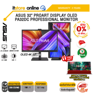 [ผ่อน 0% 10 ด.]ASUS 32" PROART DISPLAY OLED PA32DC PROFESSIONAL MONITOR (OLED 4K 60Hz)/ประกัน 3 Years/BY ITSTORE-ONLINE