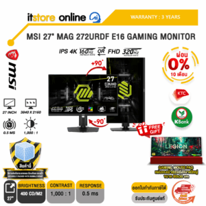 [ผ่อน 0% 10 ด.]MSI 27" MAG 272URDF E16 GAMING MONITOR (IPS UHD 160Hz)/ประกัน 3 Years/BY ITSTORE-ONLINE