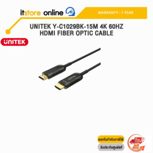 UNITEK Y-C1029BK-15M 4K 60HZ HDMI FIBER OPTIC CABLE/ประกัน 1 Years/BY ITSTORE-ONLINE