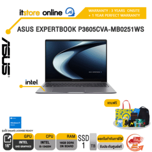ASUS EXPERTBOOK P3605CVA-MB0251WS /i5-13420H/ประกัน 3 Years Onsite + 1 Year Perfect Warranty/BY ITSTORE-ONLINE