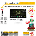 [ผ่อน 0% 10 ด.]MSI MAG 274QRFW X32 27 INCH  MONITOR (IPS WQHD 320Hz)/ประกัน 3 Years/BY ITSTORE-ONLIN