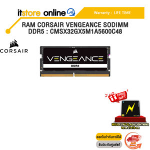 RAM CORSAIR VENGEANCE SODIMM DDR5 : CMSX32GX5M1A5600C48 /ประกัน LIFE TIME/BY ITSTORE-ONLINE