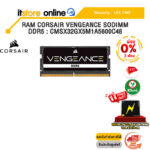 [ผ่อน 0% 3 ด.]RAM CORSAIR VENGEANCE SODIMM DDR5 : CMSX32GX5M1A5600C48 /ประกัน LIFE TIME/BY ITSTORE-ONLINE