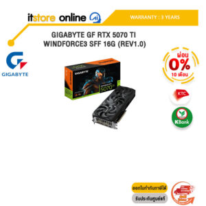 [ผ่อน 0% 10 ด.]GIGABYTE GF RTX 5070 Ti WINDFORCE3 SFF 16G (Rev1.0)GV-N507TWF3-16GD/ประกัน 3 Years/BY ITSTORE-ONLINE
