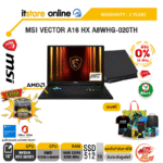 [ผ่อน 0% 10 ด.]MSI VECTOR A16 HX A8WHG-020TH /R9 8940HX/ประกัน 3 Years/BY ITSTORE-ONLINE