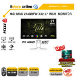 MSI MAG 274QRFW X32 27 INCH  MONITOR (IPS WQHD 320Hz)/ประกัน 3 Years/BY ITSTORE-ONLINE