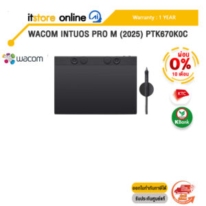 [ผ่อน 0% 10 ด.]WACOM INTUOS PRO M (2025) PTK670K0C /ประกัน 1 Year/BY ITSTORE-ONLINE