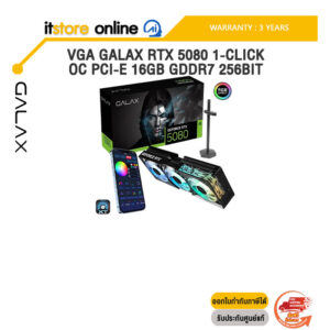 VGA GALAX RTX 5080 1-CLICK OC PCI-E 16GB GDDR7 256BIT /ประกัน 3 Years/BY ITSTORE-ONLINE