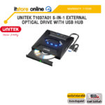 UNITEK T1037A01 5-IN-1 EXTERNAL OPTICAL DRIVE WITH USB HUB /ประกัน 1 Year/BY ITSTORE-ONLINE