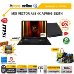 [ผ่อน 0% 10 ด.]MSI VECTOR A18 HX A9WHG-252TH /R9 9955HX/ประกัน 3 Years/BY ITSTORE-ONLINE
