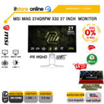 [ผ่อน 0% 10 ด.]MSI MAG 274QRFW X32 27 INCH  MONITOR (IPS WQHD 320Hz)/ประกัน 3 Years/BY ITSTORE-ONLIN