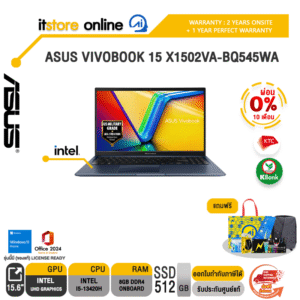 [ผ่อน 0% 10 ด.]ASUS VIVOBOOK 15 X1502VA-BQ545WA /i5-13420H/ประกัน 2 Years Onsite + 1 Year Perfect warranty/BY ITSTORE-ONLINE