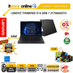 [ผ่อน 0% 10 ด.]LENOVO THINKPAD E14 GEN 7 21T9005GTH /Core 5 210H/ประกัน 3 Years Premier/BY ITSTORE-ONLINE
