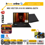 MSI VECTOR A18 HX A9WHG-252TH /R9 9955HX/ประกัน 3 Years/BY ITSTORE-ONLINE