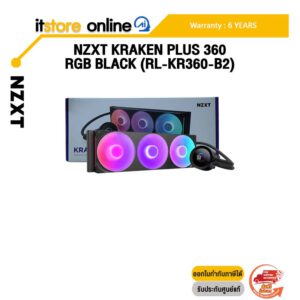 NZXT KRAKEN PLUS 360 RGB BLACK (RL-KR360-B2) /ประกัน 6 Years/BY ITSTORE-ONLINE