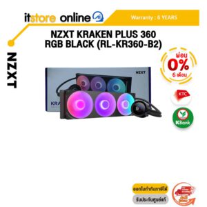 [ผ่อน 0% 6 ด.]NZXT KRAKEN PLUS 360 RGB BLACK (RL-KR360-B2) /ประกัน 6 Years/BY ITSTORE-ONLINE