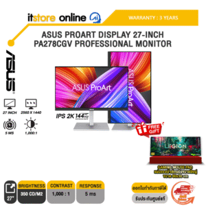 ASUS PROART DISPLAY 27-INCH PA278CGV PROFESSIONAL MONITOR (IPS 2K 144Hz)ประกัน 3 Years/BY ITSTORE-ONLINE