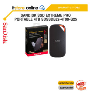 SANDISK SSD EXTREME PRO PORTABLE 4TB SDSSDE82-4T00-G25 /ประกัน 5 Years/BY ITSTORE-ONLINE