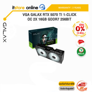 [ผ่อน 0% 10 ด.]VGA GALAX RTX 5070 TI 1-CLICK OC 2X 16GB GDDR7 256BIT /ประกัน 3 Years/BY ITSTORE-ONLINE