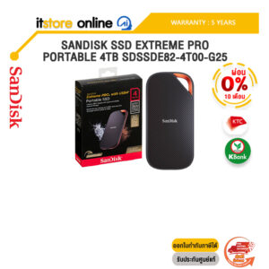 [ผ่อน 0% 10 ด.]SANDISK SSD EXTREME PRO PORTABLE 4TB SDSSDE82-4T00-G25 /ประกัน 5 Years/BY ITSTORE-ONLINE