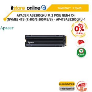 [ผ่อน 0% 10 ด.] Apacer AS2280Q4U M.2 PCIe Gen4 x4 (NVMe) 4TB (7,400/6,800MB/s) - AP4TBAS2280Q4U-1/ ประกัน 3 Years/BY ITSTORE-ONLINE