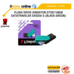 FLASH DRIVE KINGSTON DTXS/128GB DATATRAVELER EXODIA S (BLACK-GREEN) /ประกัน 5 Years/BY ITSTORE-ONLINE