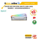 [ผ่อน 0% 3 ด.] APACER NOX RGB DDR5 (White) 32GB (16x2) 6000MHz - AH5U32G60C622NWAA-2 /LIFETIME/BY ITSTORE-ONLINE