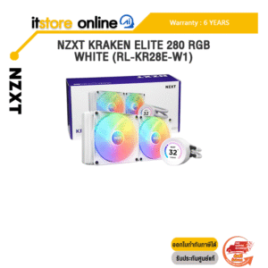 NZXT KRAKEN ELITE 280 RGB WHITE (RL-KR28E-W1) /ประกัน 6 Years/BY ITSTORE-ONLINE