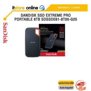 SANDISK SSD EXTREME PRO PORTABLE 8TB SDSSDE61-8T00-G25 /ประกัน 5 Years/BY ITSTORE-ONLINE