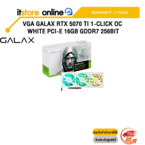 VGA GALAX RTX 5070 TI 1-CLICK OC WHITE PCI-E 16GB GDDR7 256BIT :  /ประกัน 3 Years/BY ITSTORE ONLINE