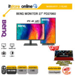 BENQ MONITOR 27" PD2706U (IPS 4K/60Hz)/ประกัน 3 Years/BY ITSTORE-ONLINE