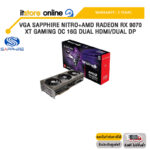 VGA SAPPHIRE NITRO+AMD RADEON RX 9070 XT GAMING OC 16G DUAL HDMI/DUAL DP /ประกัน 3 Years/BY ITSTORE-ONLINE