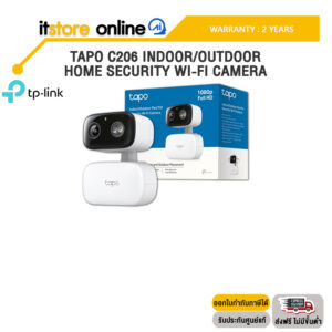 TAPO C206 INDOOR/OUTDOOR HOME SECURITY WI-FI CAMERA /ประกัน 2 Years/BY ITSTORE-ONLINE