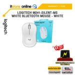 LOGITECH M241-SILENT-MS-WHITE BLUETOOTH MOUSE - WHITE /ประกัน 1 Year/BY ITSTORE-ONLINE