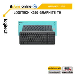 LOGITECH K250-GRAPHITE-TH /ประกัน 1 Year/BY ITSTORE-ONLINE