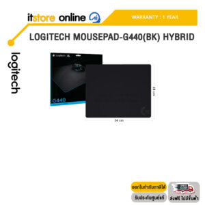 LOGITECH MOUSEPAD-G440(BK) HYBRID /ประกัน 1 Year/BY ITSTORE-ONLINE