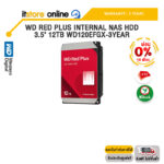 [ผ่อน 0% 10 ด.]WD RED PLUS INTERNAL NAS HDD 3.5" 12TB WD120EFGX-3YEAR /ประกัน 5 Years/BY ITSTORE-ONLINE