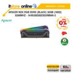 [ผ่อน 0% 3 ด.] Apacer NOX RGB DDR5 (Black) 32GB (16x2) 5200MHz - AH5U32G52C522NBAA-2 /ประกัน LIFETIME/BY ITSTORE-ONLINE