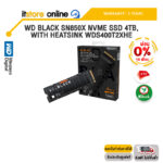 [ผ่อน 0% 10 ด.]WD BLACK SN850X NVME SSD 4TB, WITH HEATSINK WDS400T2XHE /ประกัน 5 Years/BY ITSTORE-ONLINE