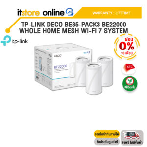 [ผ่อน 0% 10 ด.]TP-LINK DECO BE85-PACK3 BE22000 WHOLE HOME MESH WI-FI 7 SYSTEM /ประกัน Lifetime/BY ITSTORE-ONLINE