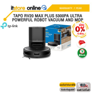 [ผ่อน 0% 6 ด.]TAPO RV20 MAX PLUS 5300PA ULTRA-POWERFUL ROBOT VACUUM AND MOP /ประกัน 1 Year/BY ITSTORE-ONLINE