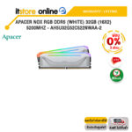 [ผ่อน 0% 3 ด.]Apacer NOX RGB DDR5 (White) 32GB (16x2) 5600MHz - AH5U32G56C522NWAA-2 /ประกัน LIFETIME