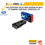 VGA SAPPHIRE PULSE AMD RADEON RX 9070 XT GAMING 16GB DUAL HDMI/DUAL DP /ประกัน 3 Years/BY ITSTORE-ONLINE